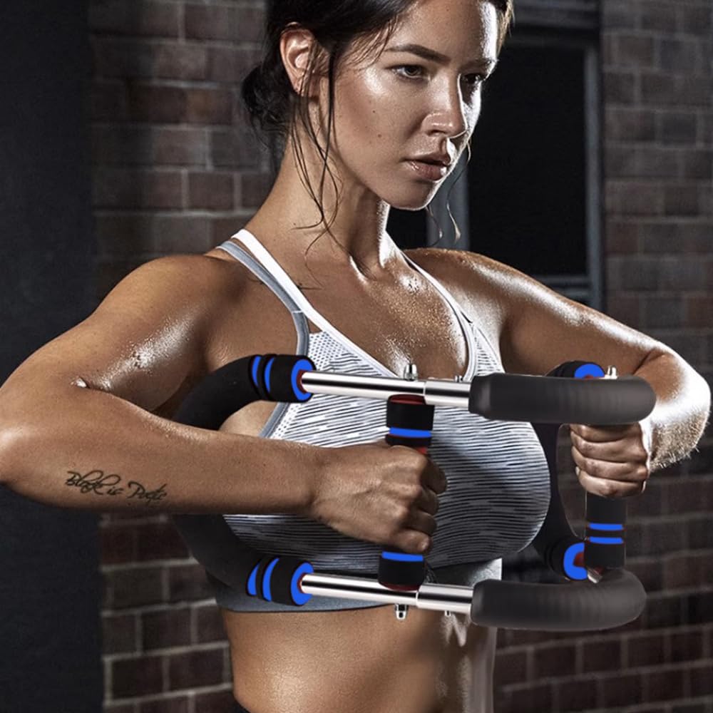 Twister Arm Trainer, 40-100lbs Adjustable Resistance Twister Arm Exerciser Chest Exerciser for Men&Women, Portable Chest Workout Equipment Arm Trainer, Detachable Design Twister Fitness Equipment