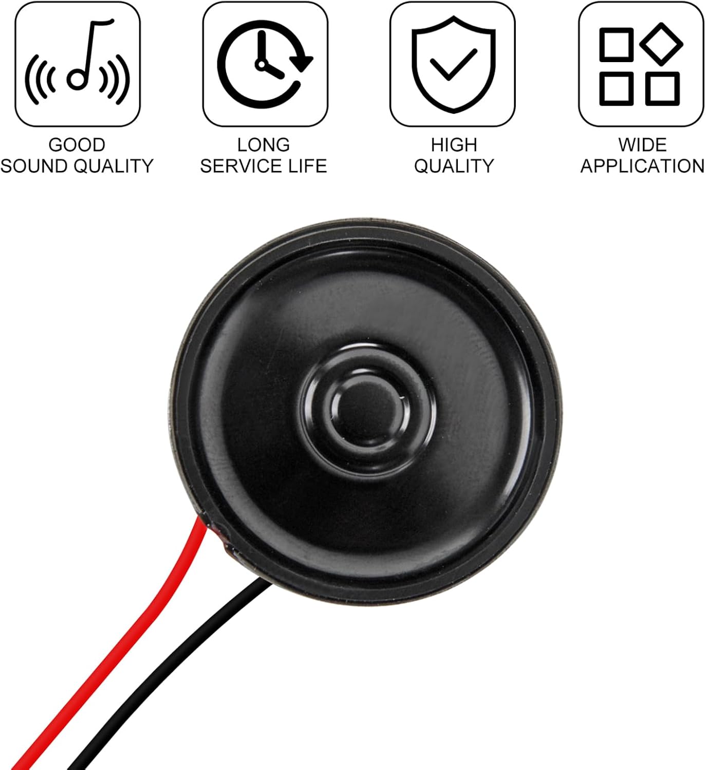 DWEII 10PCS 8 8R 0.5W 30mm JST-PH1.25mm-2 Ohm Ultra-Thin Horn Mini DIY Speaker Speaker with pin Interface for Mini