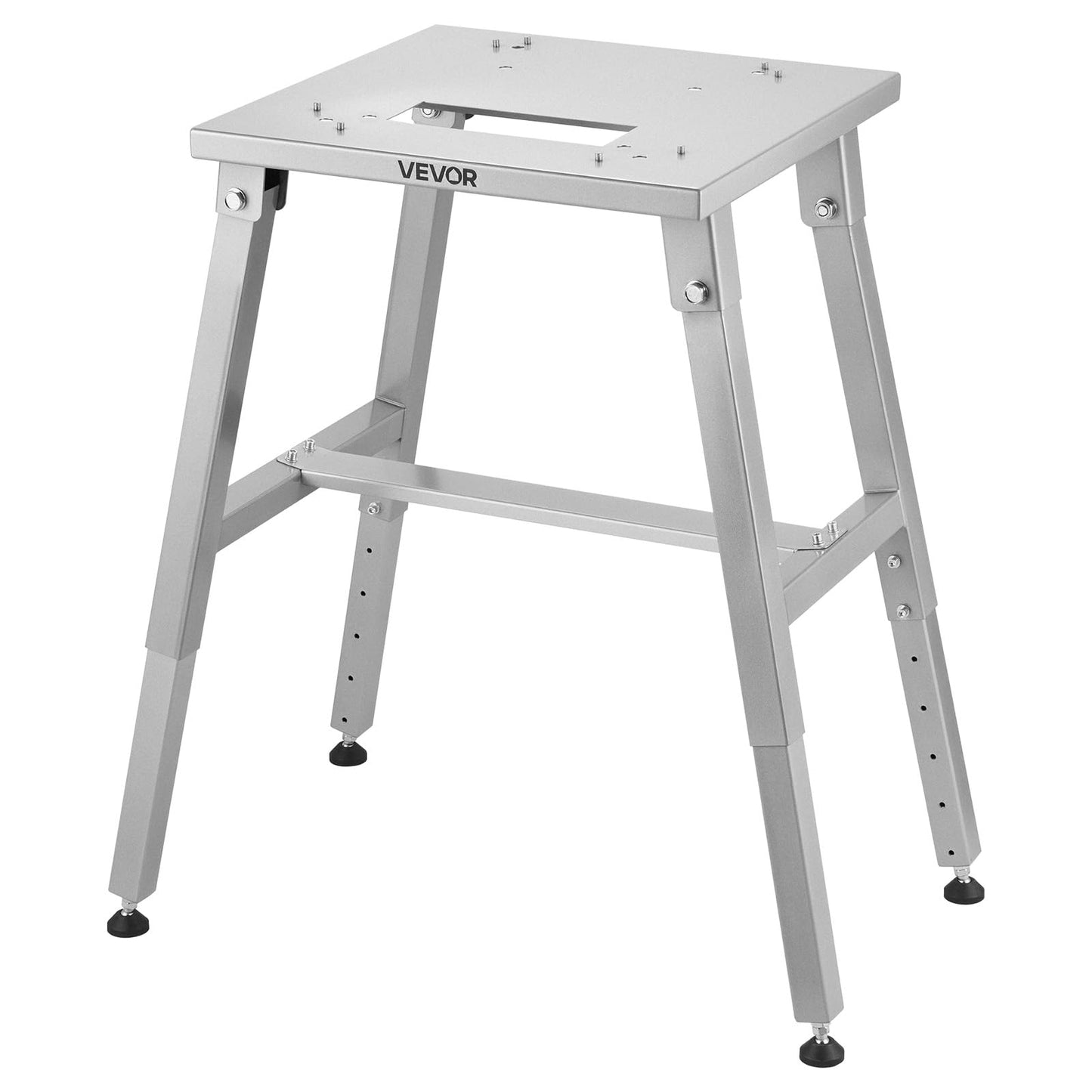 VEVOR Electric Meat Bandsaw Stand, Floor Stand with Adjustable Height, Stable H-Shaped Frame, Anti-Slip Foot Pads, for Our Bone Saw Machine, Compatible with Models BS-130/HC-130&BS-250/HC-250