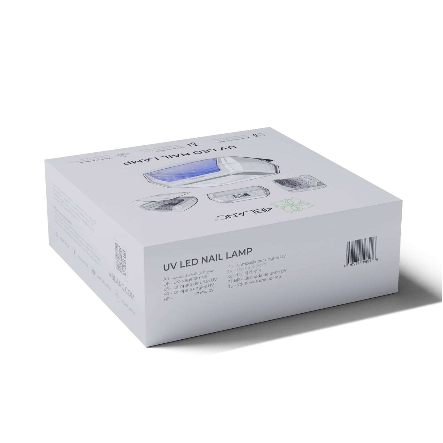 4BLANC® Professional Smart Corded UV LED Nail Curing Lamp with Sensor and Hand-Care Mode for Manicure and Pedicure