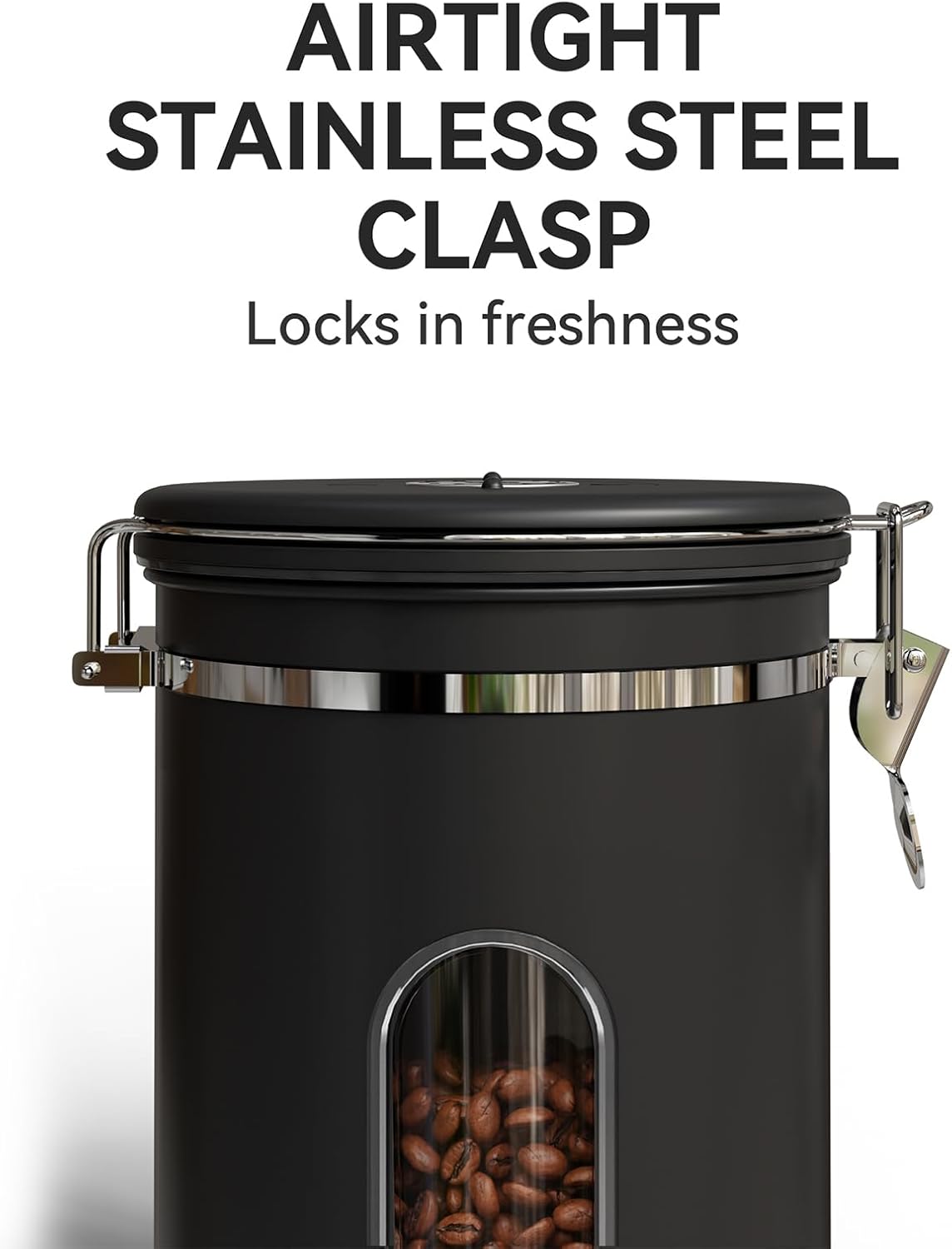 OlarHike 144QT Lockable Storage Bin - Versatile Organization Solution | Includes 22oz Black Coffee Canister