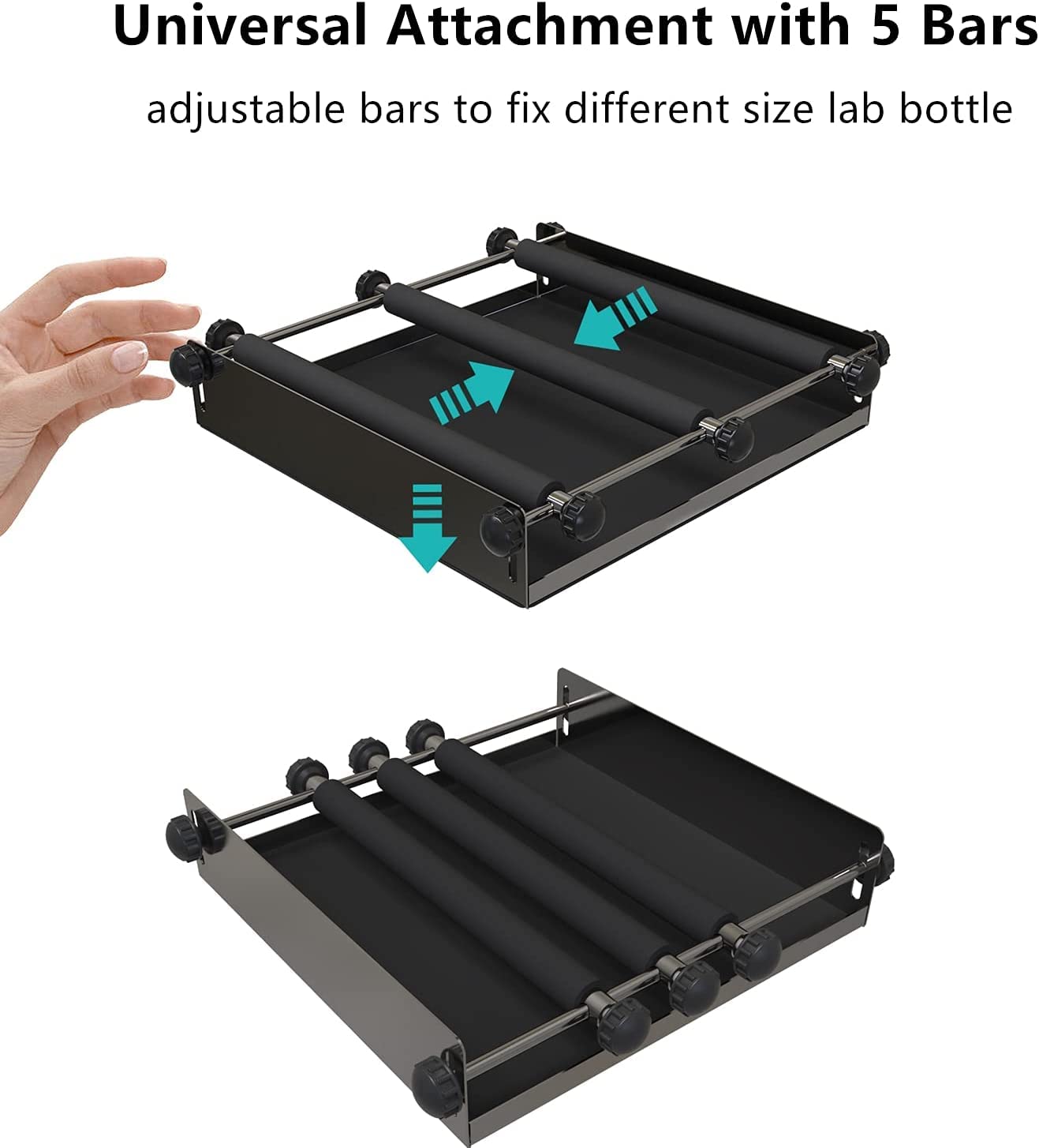 LAB FISH Digital Orbital Shaker, 40-200 RPM Lab Shaker with Timer, 9.85x9.85 Inch Platform, 2KG Capacity, for Chemical & Biological Mixing, Culturing