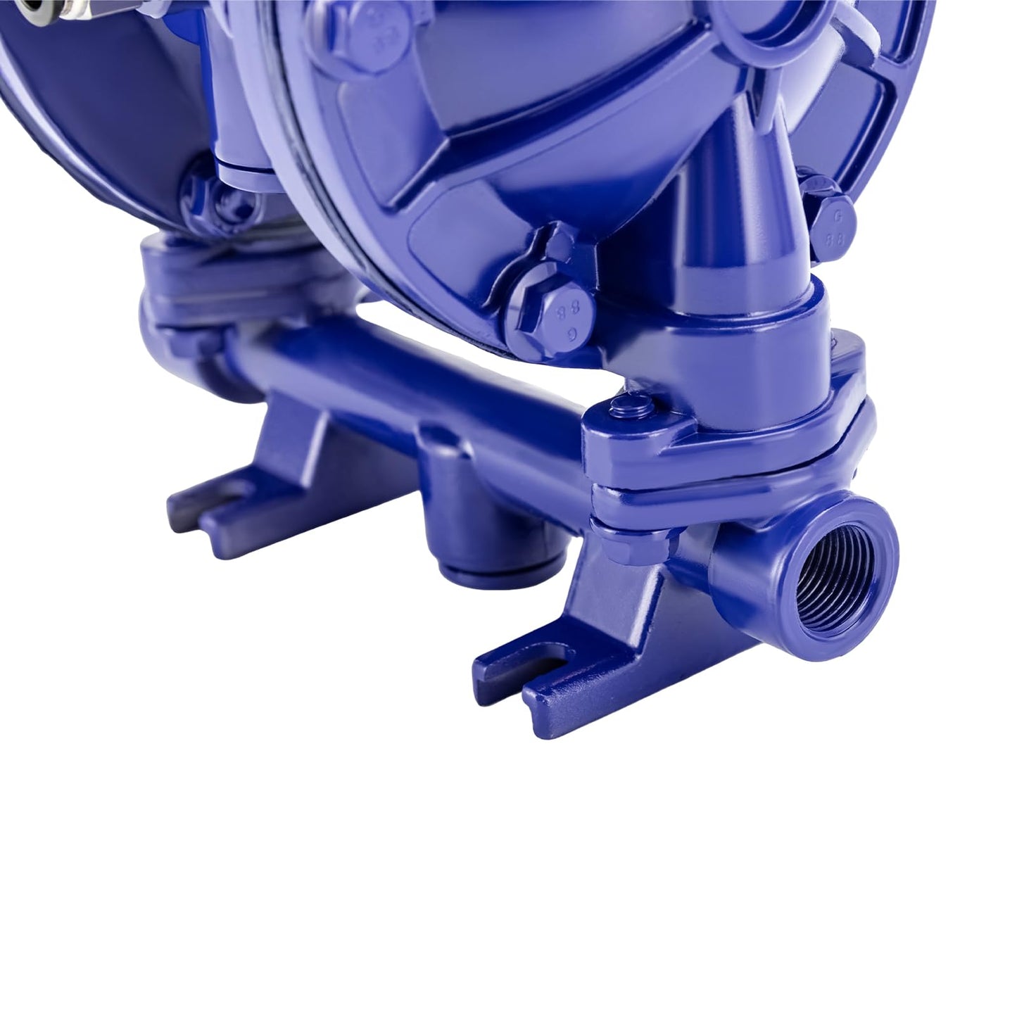 Heavy Duty Air-operated Double Diaphragm Pump Cast iron Double Diaphragm Transfer Pump 12GPM 115PSI 1/2" Inlet/Outlet For Diesel Kerosene Grease Oil