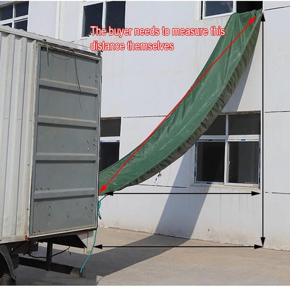High-Altitude Canvas Chute Conveyor - 2x10m Tear-Resistant Green Cargo Loader for Warehouses, Efficient Unloading & Moving of Goods