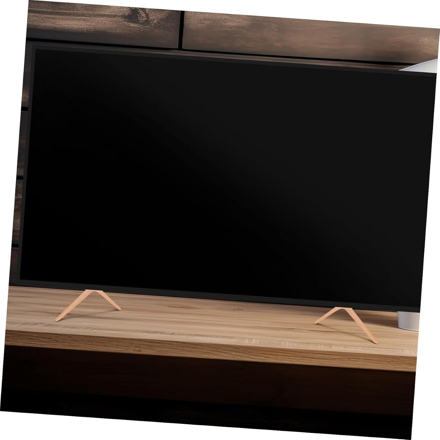 Cabilock 1pair Tv Stand Base Replacement Sturdy Tv Brackets for Home to Install Desktop Mount Legs for Led Screens Dual