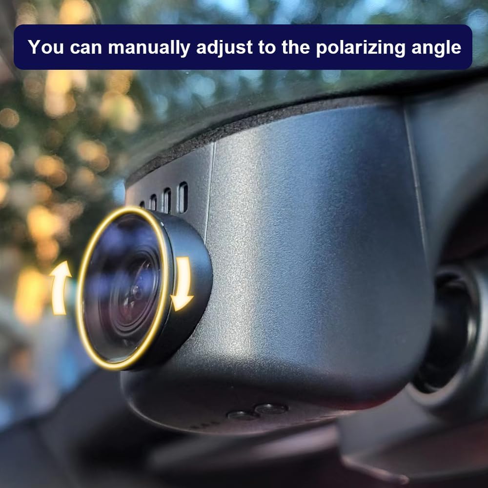 FITCAMX CPL-3345, Circular Polarizing Lens, Anti-Glare Filter, Only for Dash Cams, Easy to Adjust
