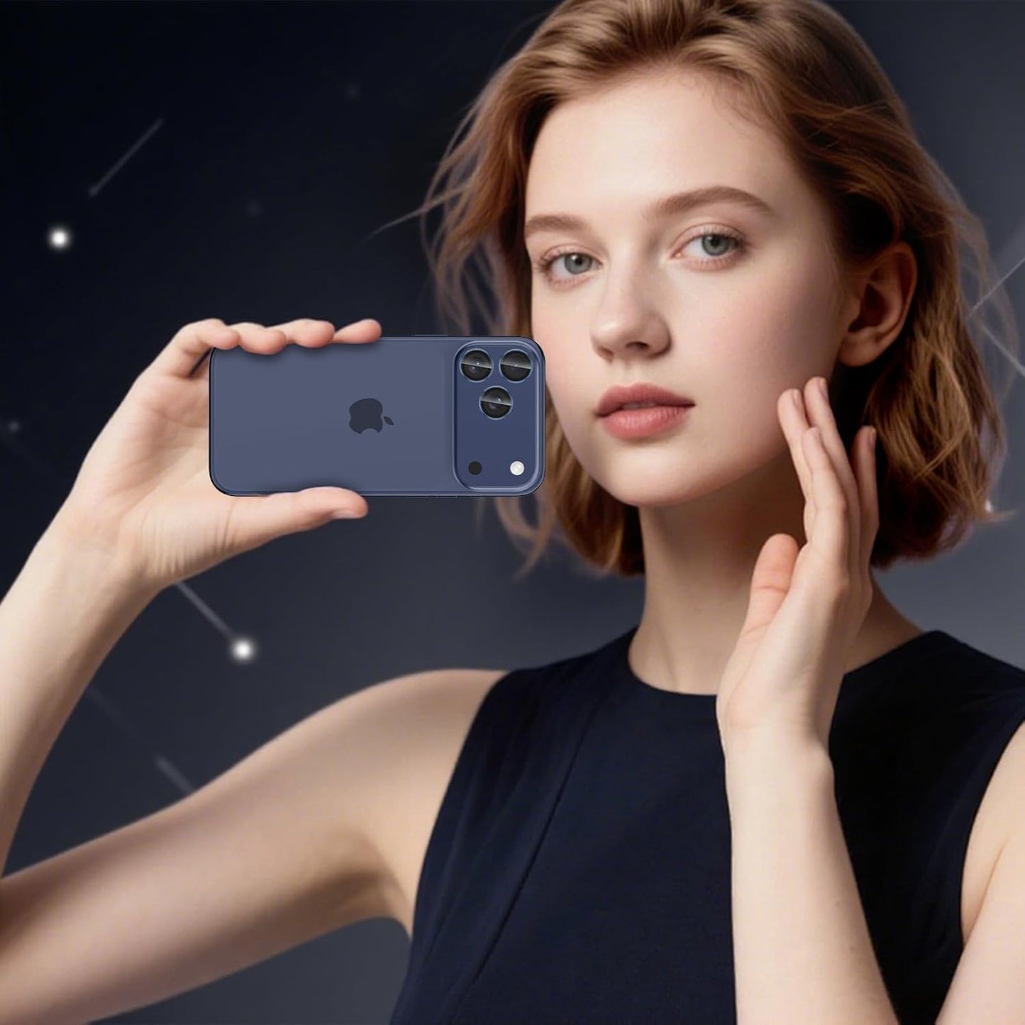 Casetego 17 17 Protector,9H for iPhone Pro Max/iPhone Pro Camera Lens Hardness,Scratch Resistant,Ultra-thin Tempered