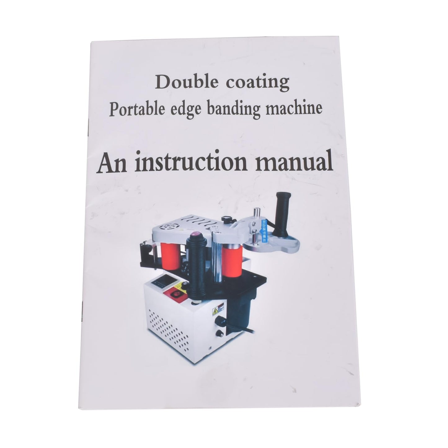 Portable Edge Bander Machine, Straight & Curved Edge Banding, Double-Sided Glue Coating, Adjustable Speed 5–10m/min, 110V, for ABS PVC MDF Acrylic