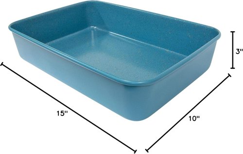 CasaWare 15" x 10" x 3" Ceramic Coated Non-Stick Lasagna & Roasting Pan - Blue Granite Finish