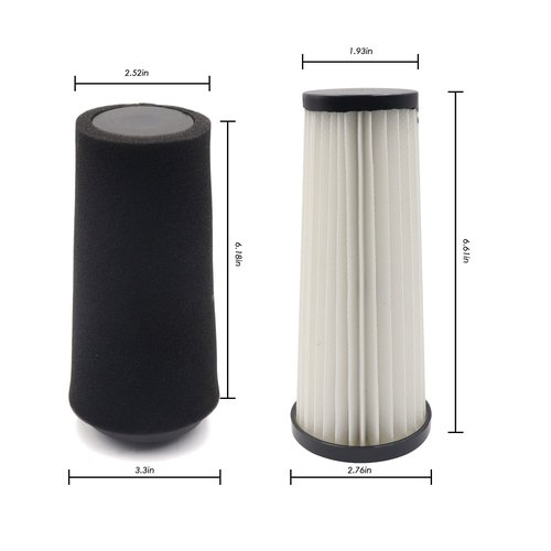 4 Pack Filters Compatible with Dirt Devil Style F112 Endura Replacement Odor Trapping Filter,UD20120NC, UD70161, UD70164, UD70174,Compares to AD47936