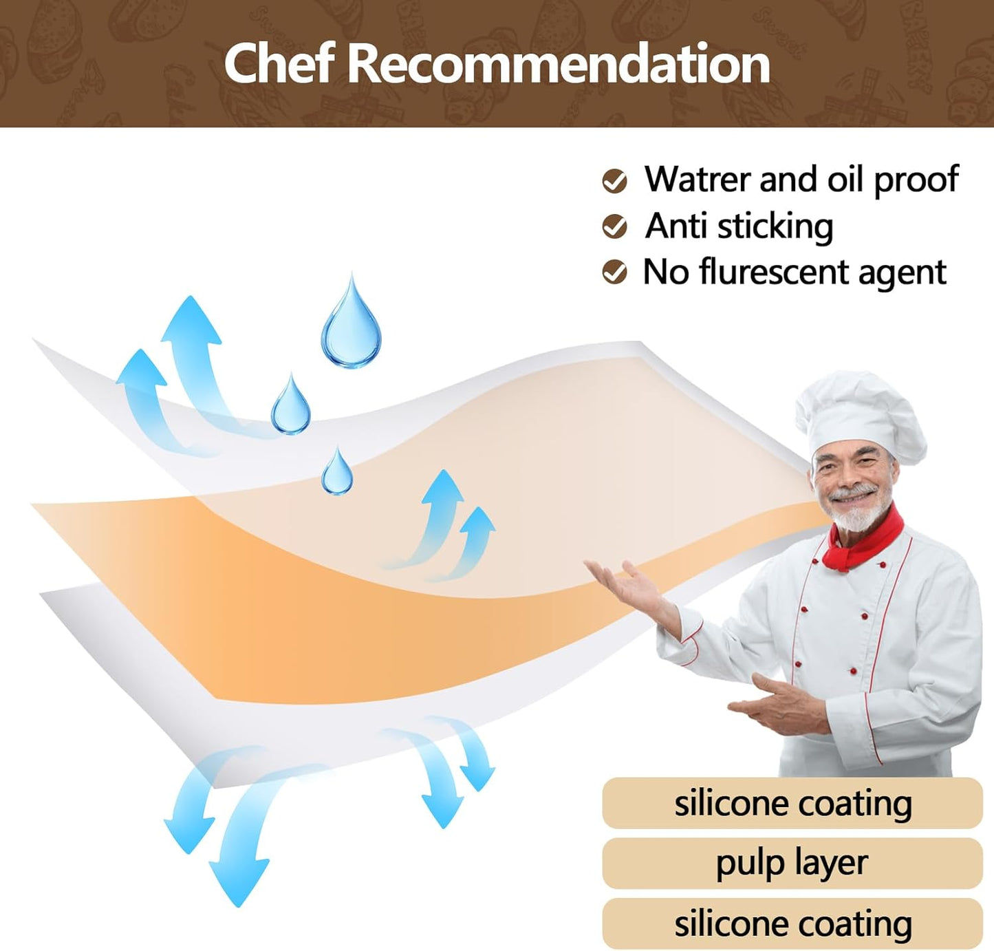 UBeesize Air Fryer Paper Liners - 150 PCS Non-Stick Parchment for Ninja DZ201/DZ401 | Oil & Water Proof (8.5" x 5.5")