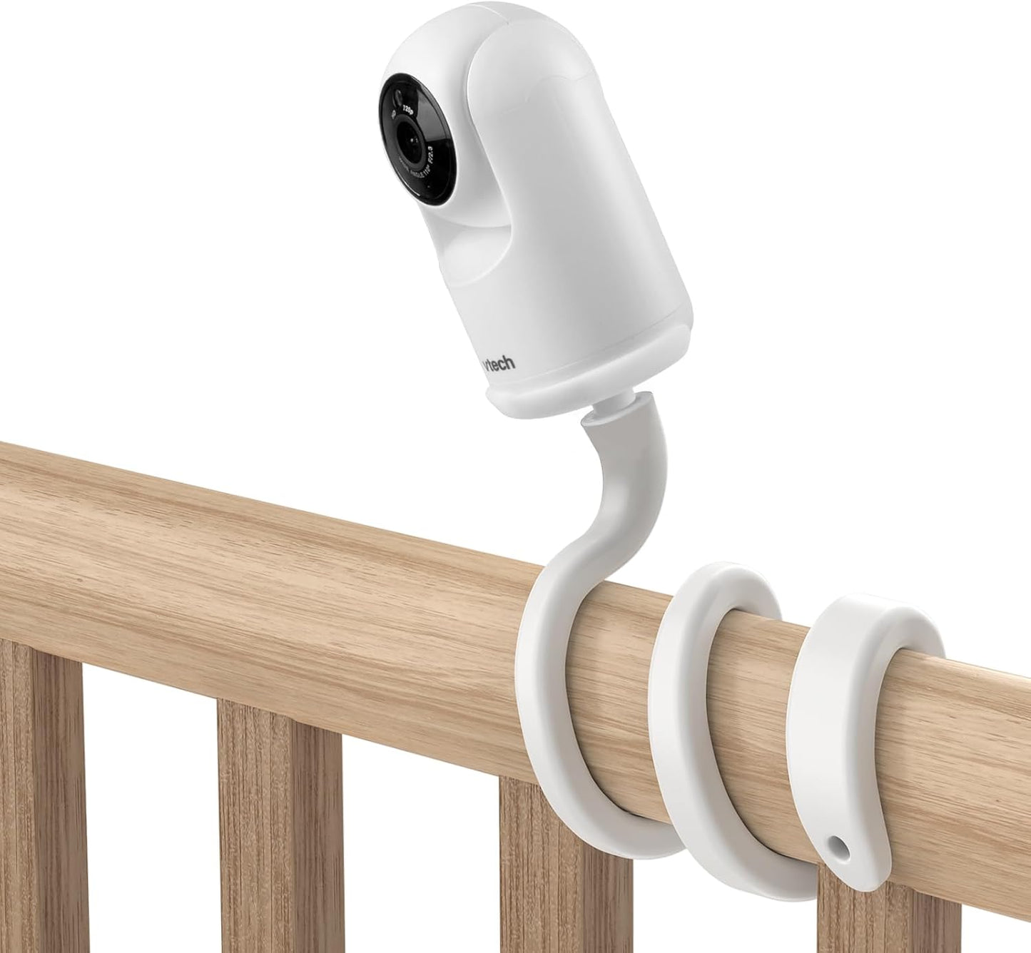 Koroao Flexible Twist Baby Monitor Mount for VTech Advanced HQ Max Baby Monitor Camera (White)
