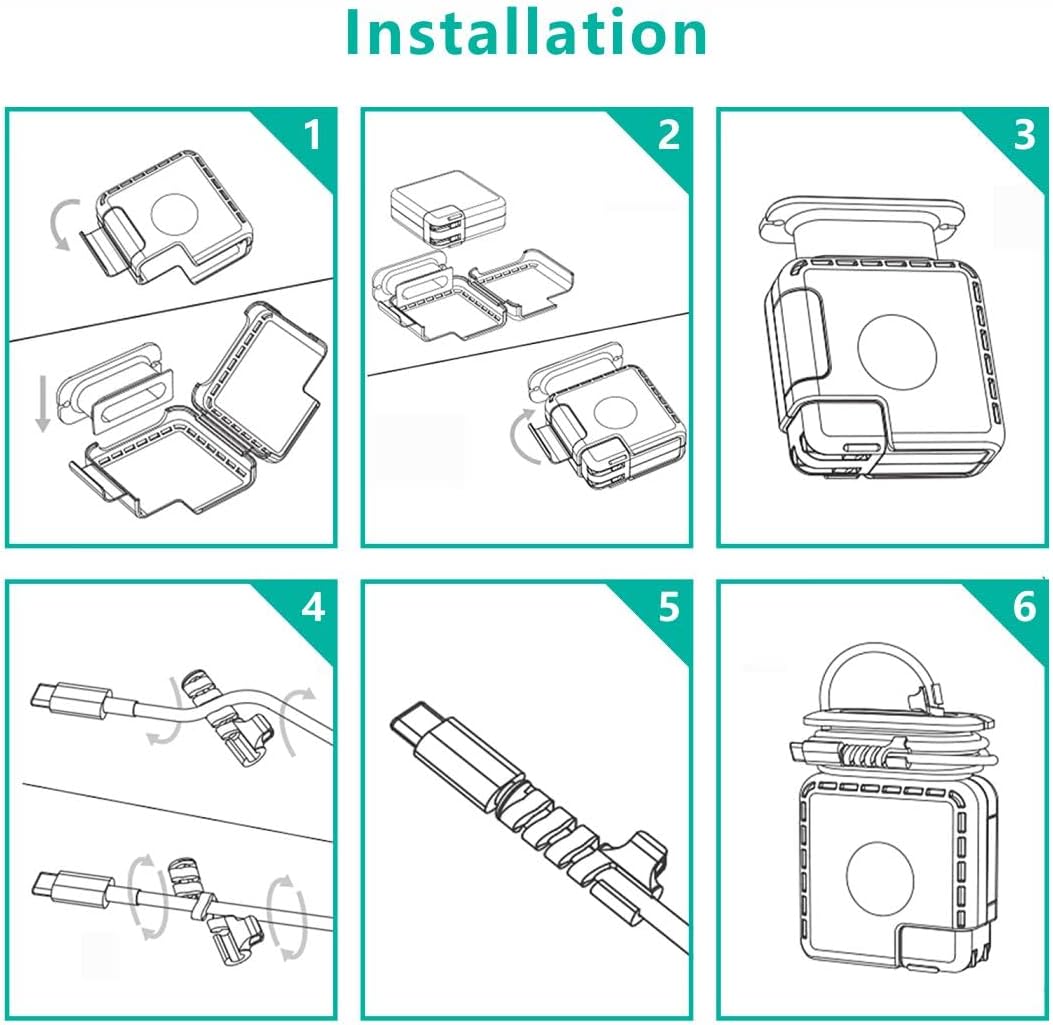 TATOFY 140w Macbook140w 140W Case for Apple Charger Charger Case Organizer Travel Cord Organizer MacBook Accessories