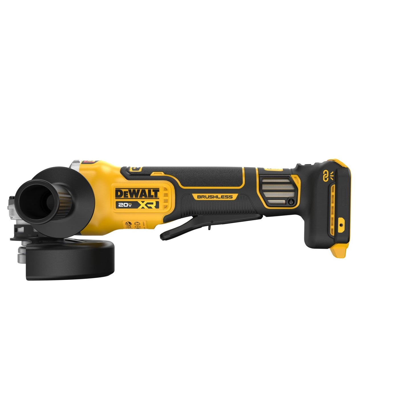 DEWALT 20V MAX XR Brushless Cordless Angle Grinder, 4-1/2 in. - 5 in., Variable Speed, Anti-Rotation, Paddle Switch (Tool Only) (DCG410VSB)