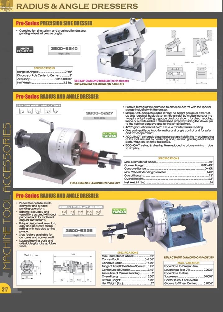 HHIP 3800-5150 Precision Small Punch Grinder, 0.020~0.236 Inch