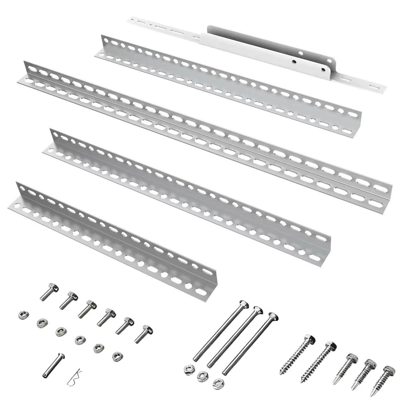 Universal Garage Door Opener Hanging Kit, 5-Piece Heavy Duty Opener Mounting Brackets with Garage Door Reinforcement Bracket, Compatible with Genie/Chamberlain/Craftsman Smart Chain Drive Openers
