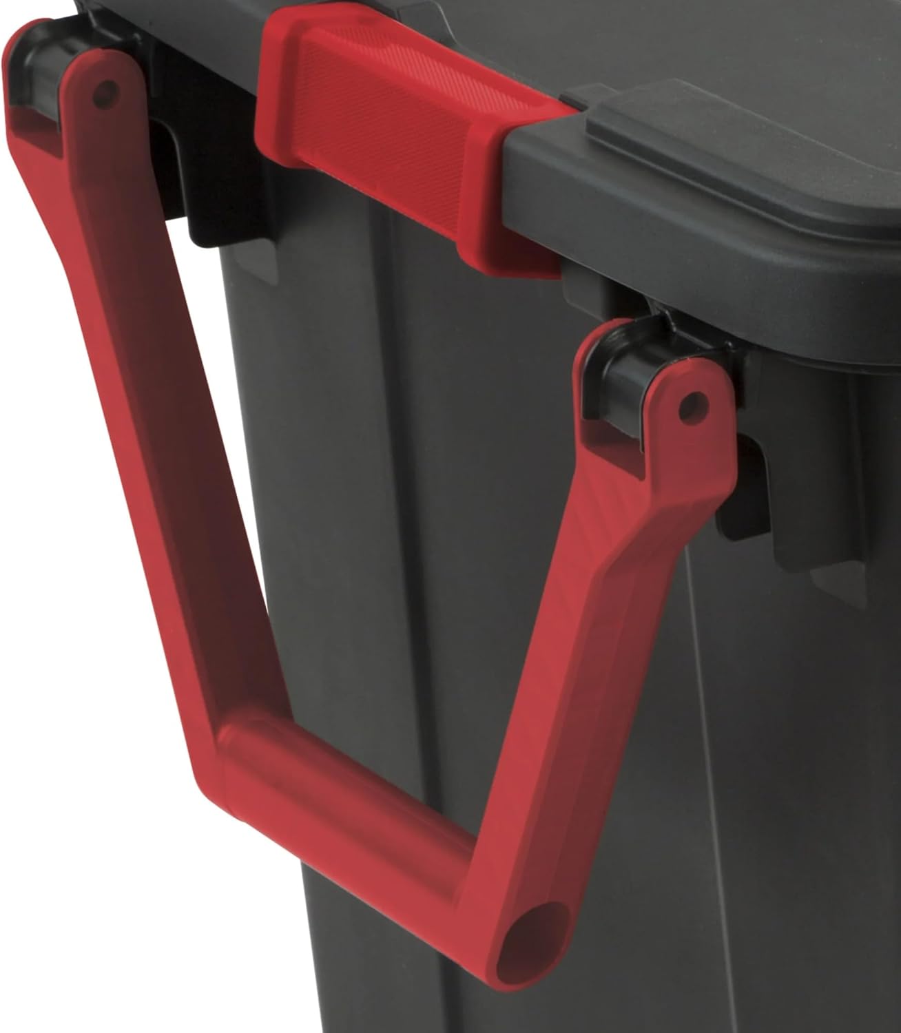 Regine Switzerland Extra Large 40-Gallon Plastic Storage Bin - Durable with Wheels & Handle, Black, Pack of 2
