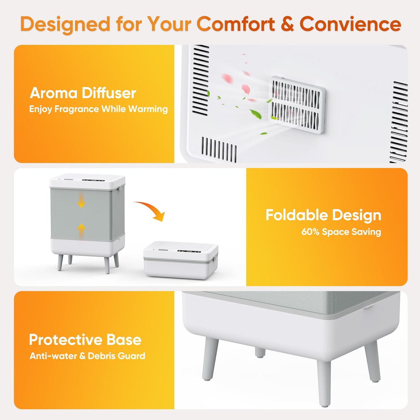 Towel Warmer Heated Warmers for Bathroom: Large Bucket for Towels, Blankets and Bathtub, Luxury Warmers for Baby Kids Families, Portable Heat Dryer & Heater for Home Hotels Spa Gym Outdoor (35L)