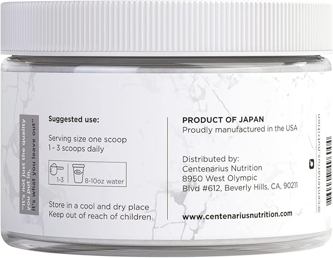 Glycine Powder 250g | Non-Essential Amino Acids Supplement for Post Workout Muscle Recovery, Digestion, Sleep Aid + More - Vegan, Additive-Free, Third-Party Tested | Centenarius Nutrition