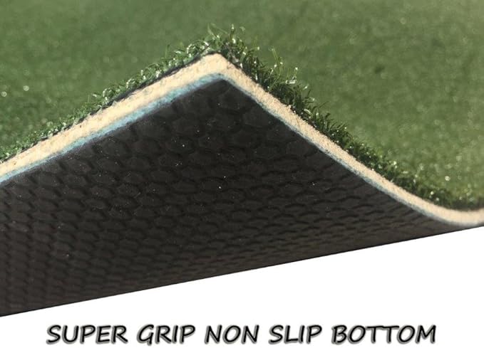 Premium 10 Feet X 3 Feet Softball Pitching Mat in Green Color Softball Pitching Aids For Indoor or Outdoor Use Antislip Rubber Bottom With Real 6 inch x 24 inch Game Pitching Rubber