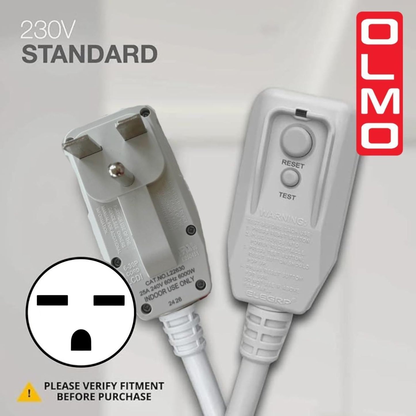 OLMO 15,000 BTU PTAC Heating and Cooling Packaged Terminal Air Conditioner with Heat Strip (R32 Refrigerant) and 5 kW Electric Heater Including Wireless Smart Kit, Remote Controller, and a Power Cord