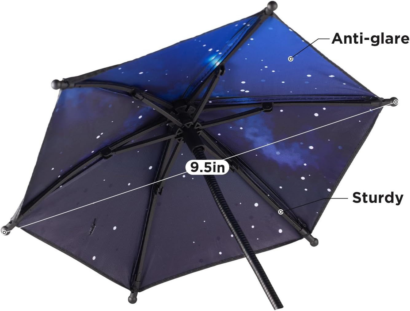 360Adjustable OUTXE Phone Umbrella for Sun, Shade Cover for Cell iPhone/Android/Kindle, Mini Cellphone Shield Suction