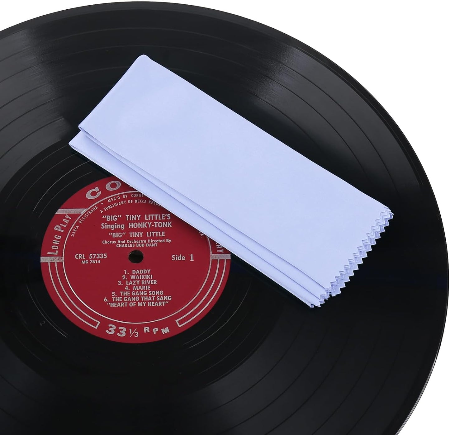 Gartopvoiz 6 Pack 12''x12'' Record Cleaning Cloth, Anti-Static Microfiber Towel by Lint-Free Cleaner for LP Record