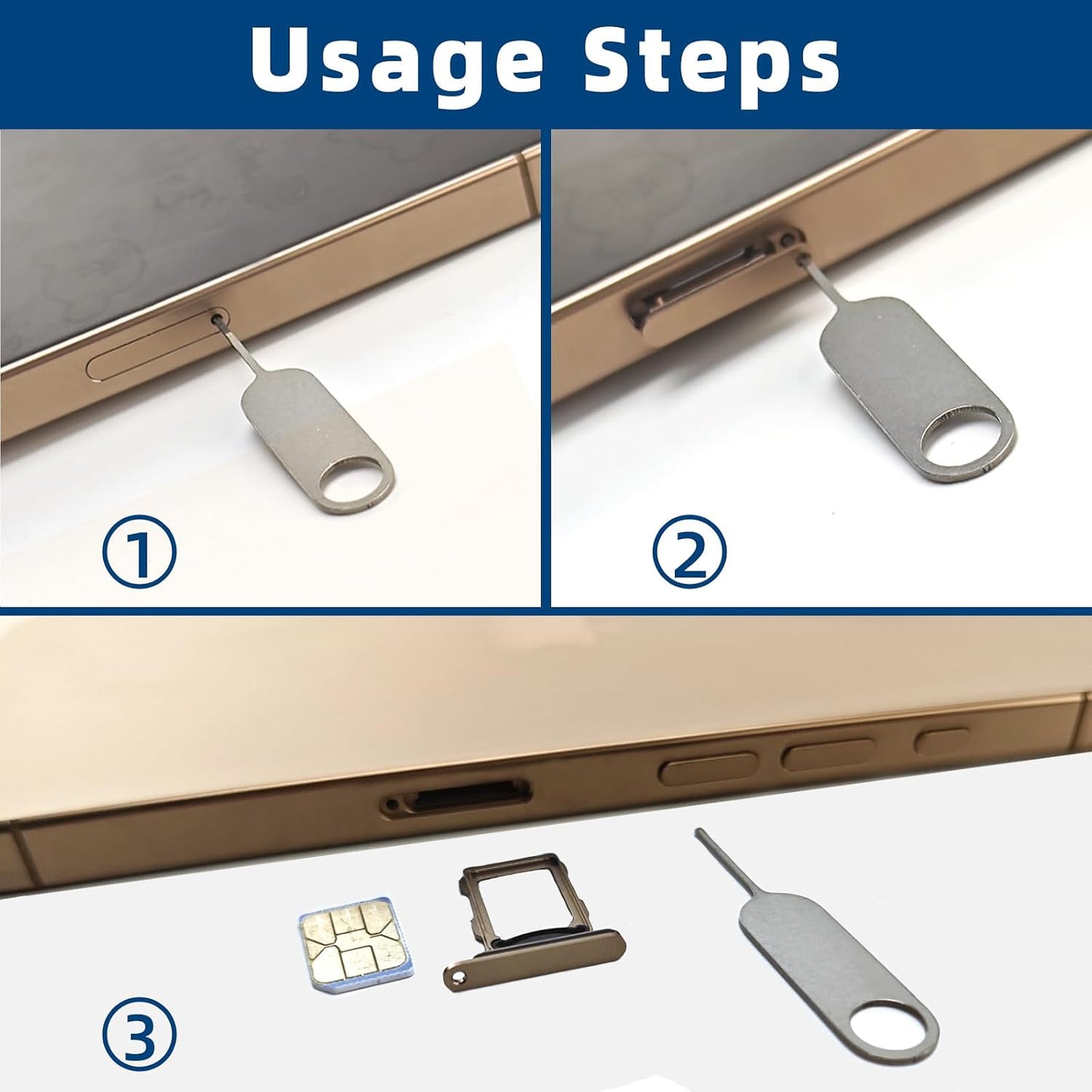 BELIEFLUO 2 Reset Pcs Universal SIM Card Removal Tool Tray Ejector Pin and Alro Nest Doorbell Security Removal Tool