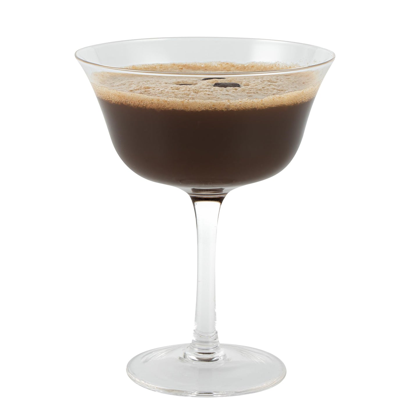 Restaurantware-Vetri 13 Ounce Flared Coupe Glasses, 6 Dishwashable Martini Glasses - No Lead, Long Stemmed, Clear Glass Cocktail Drinkware, For Hosting Parties, Serve Margarita Or Cosmopolitan
