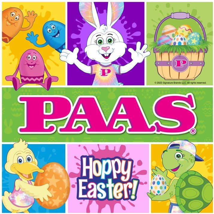 PAAS Tie Dye Easter Egg Decorating Kit - Create Vibrant Easter Eggs | Fun for All Ages