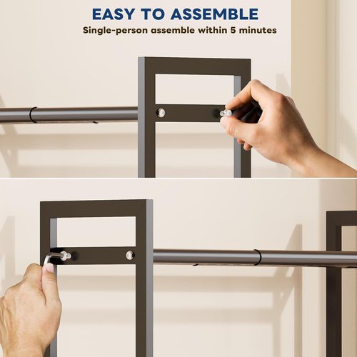 Mavivegue Expandable Shoe Rack - 3-Tier Adjustable Organizer for Closet & Entryway - 18-33”