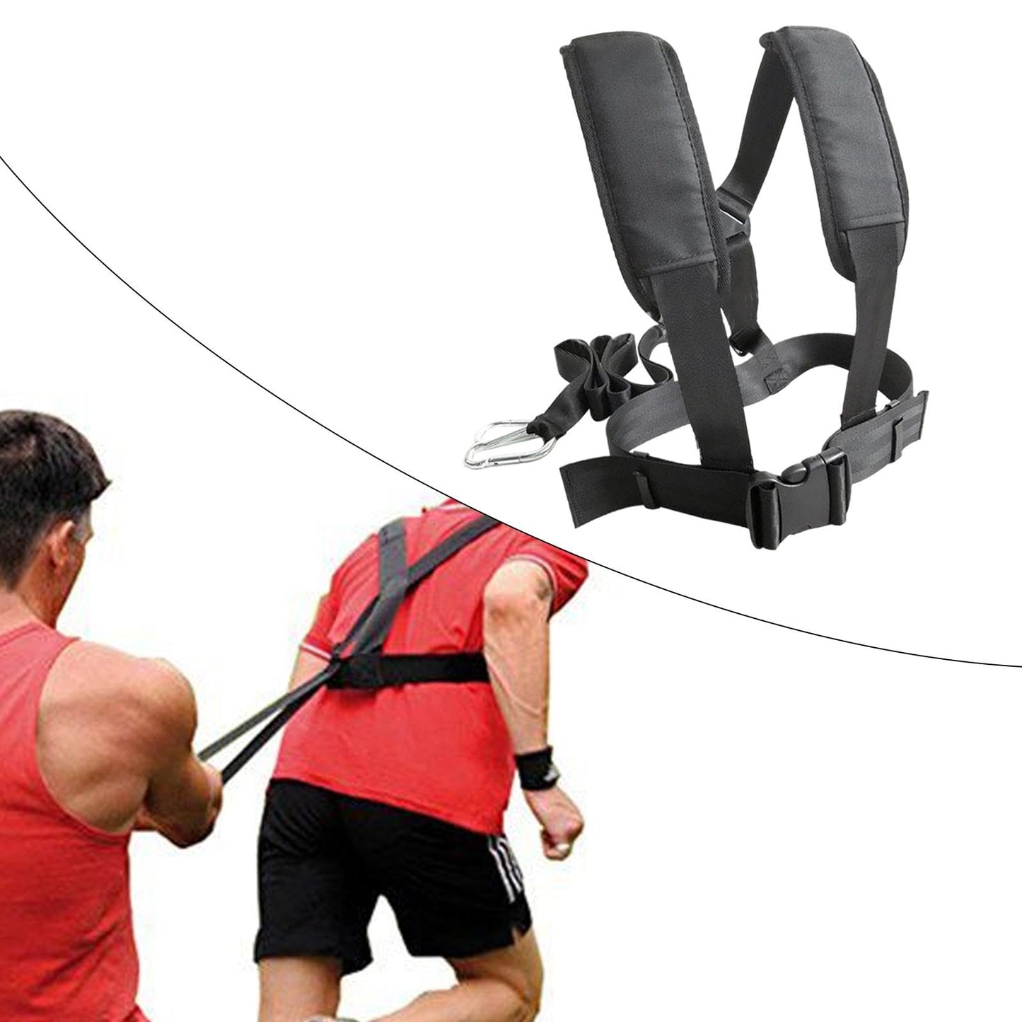 FytStycale Tire Pulling Harness Weight Sled Pull Harness for Women Men Sled Drag Strap Sled