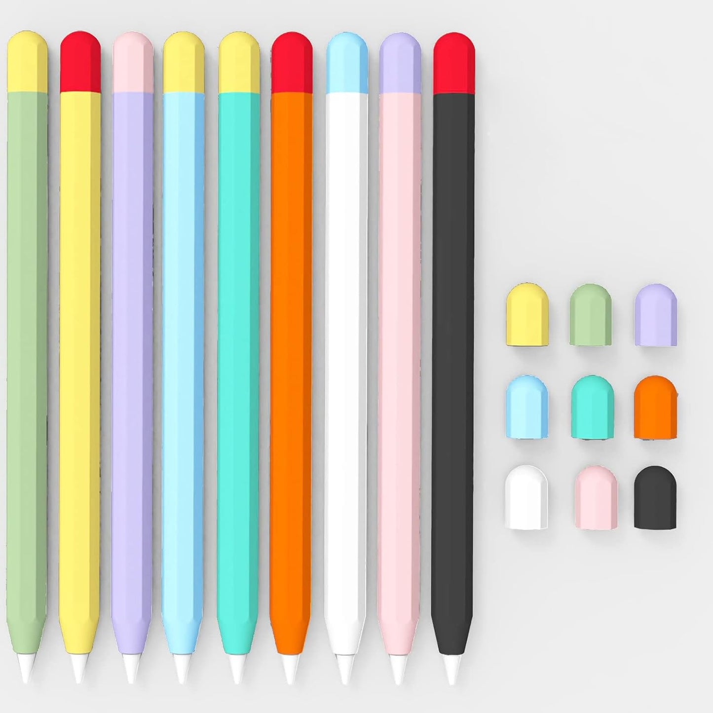 KELIFANG 1st 2 12.9/10.5/9.7 inch, Silicone Case Sleeve Cover Compatible Apple Pencil Generation, Protective Skin