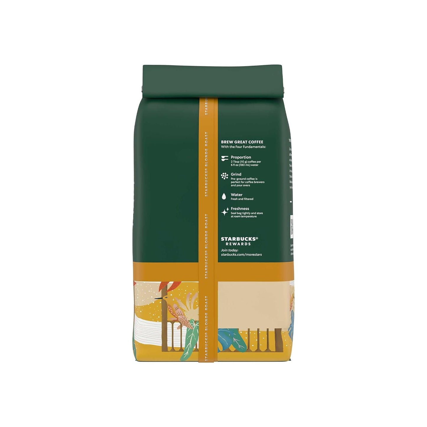 Starbucks Ground Coffee - Blonde Roast Veranda Blend for Hot or Iced Beverages | 28 oz