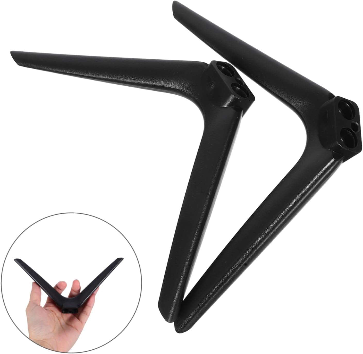 Cabilock 1 Set No Drill Television Stand Bracket Heavy Duty Support for Tvs Monitors Projectors Elegant Design Easy