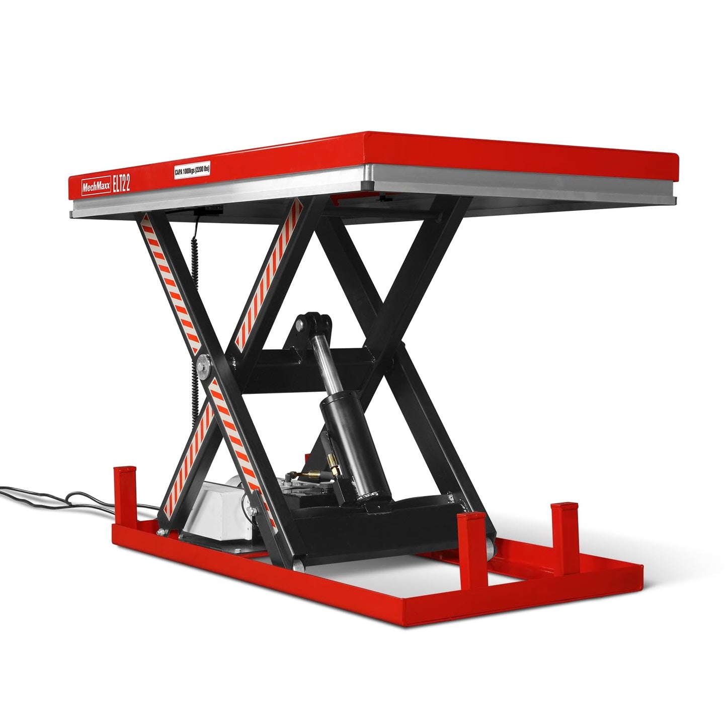 Mechmaxx 2200lb Capacity Stationary Electric Hydraulic Lift Table, 51.2” x 32.3”Platform, 39.4”Lift Height,UL Certified Motor,Model ELT22