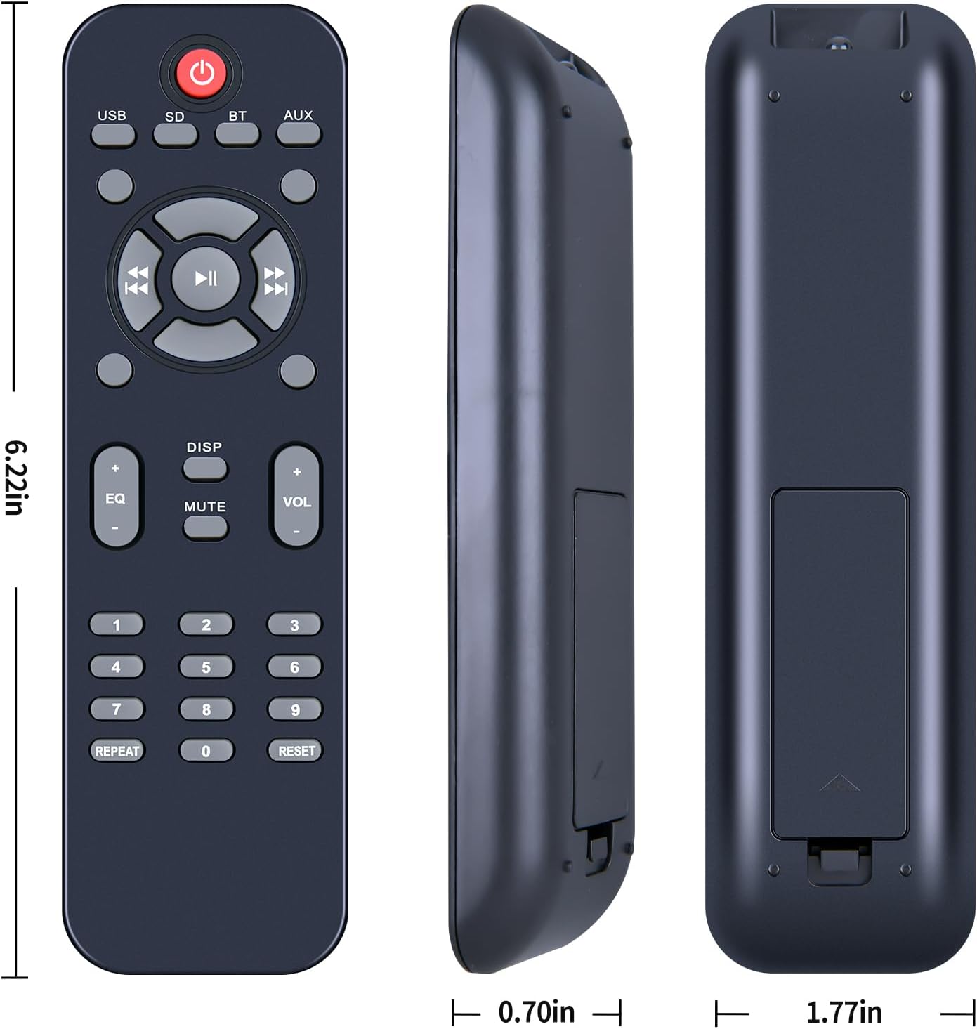 RETROSUN AA2103 2.1 Replacement Soundbar Remote Control Compatible with Acoustic Audio Home Speaker System