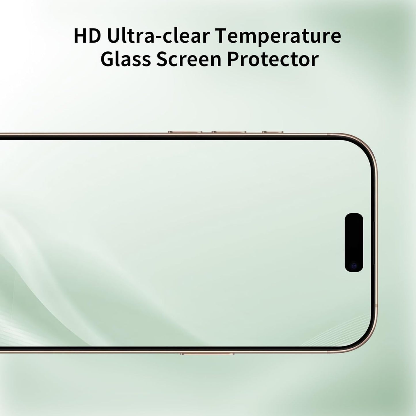 3Pack 16 9H BLEUM CADE Screen Protector for iPhone Plus with Installation Frame, Anti-Fingerprint Hardness Tempered