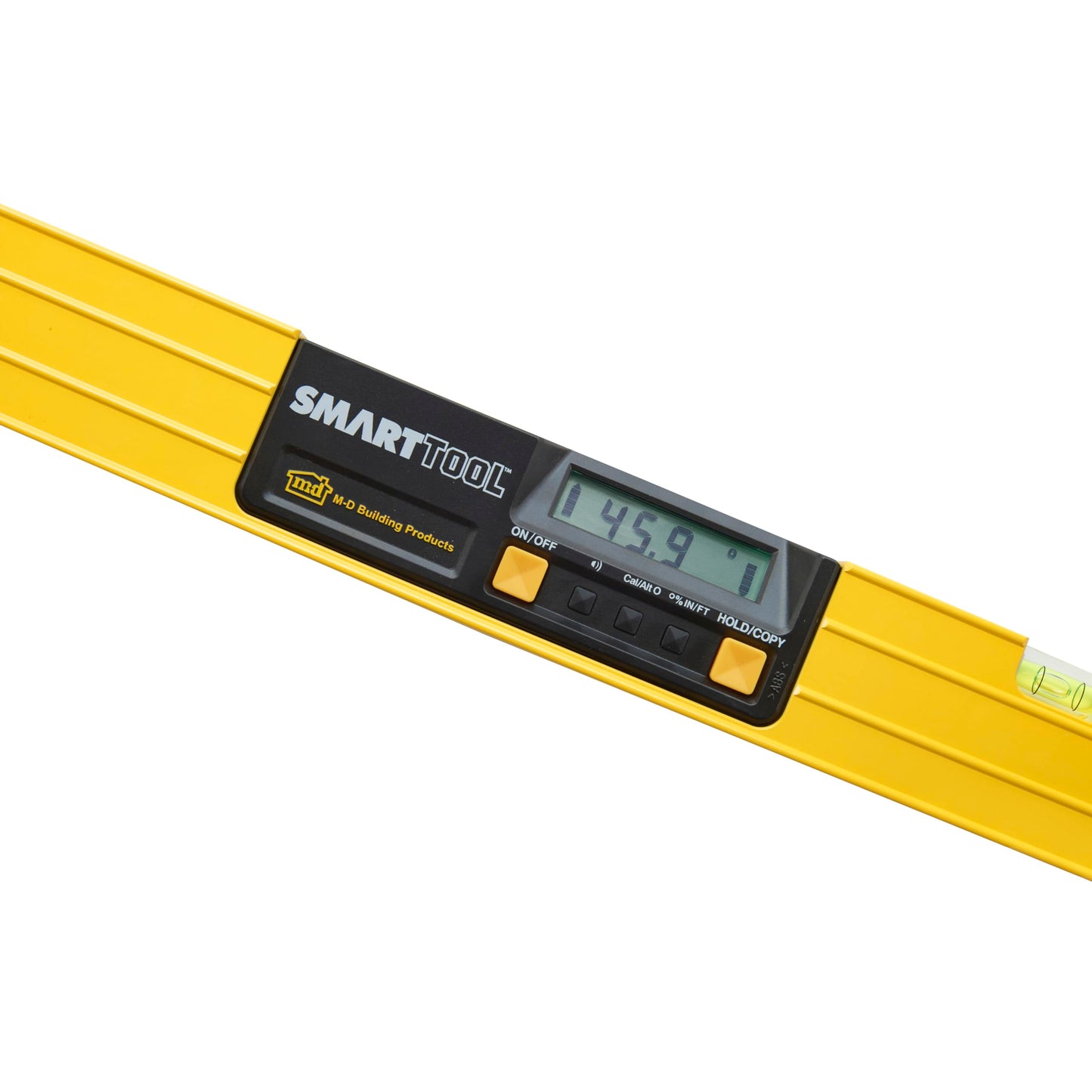 M-D Building Products 92296 SMARTTOOL® 48 Inch Digital Level: Precision Measurement with LCD Screen, Audible Alerts, Water Resistance, High Visibility, and Heavy-Duty Aluminum Frame