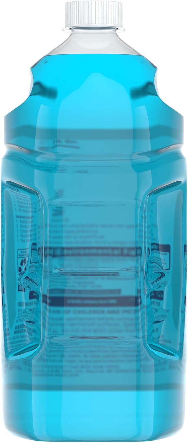 Windex Glass & Window Cleaner Refill - Eco-Friendly 100% Recycled Plastic, Original Blue Scent, 2L