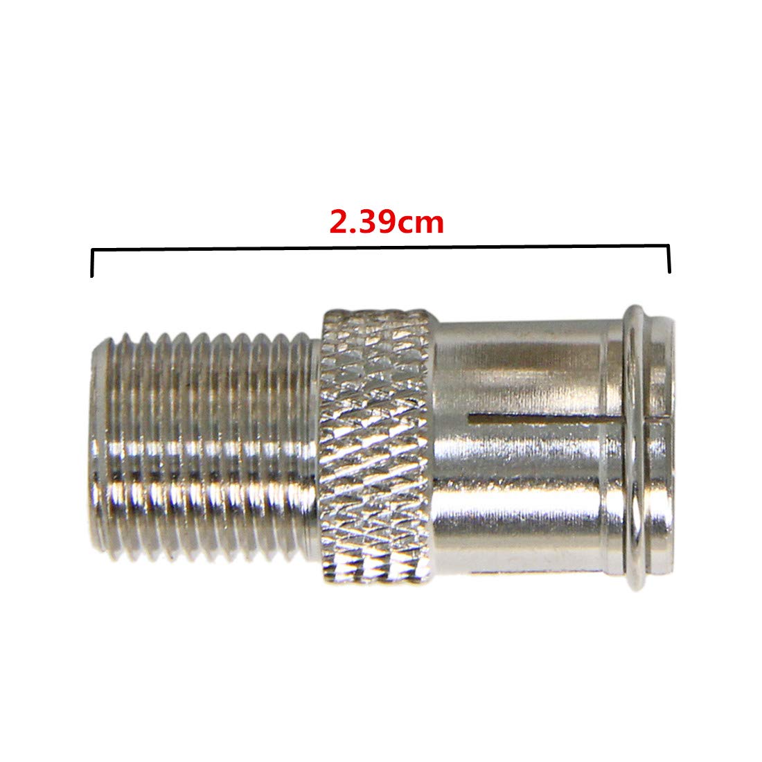 2 Pack RFAdapter Coax Quick Connect, Ullnosoo F Type Male to Female Push on Connector Adapter Plug for TV, Antenna