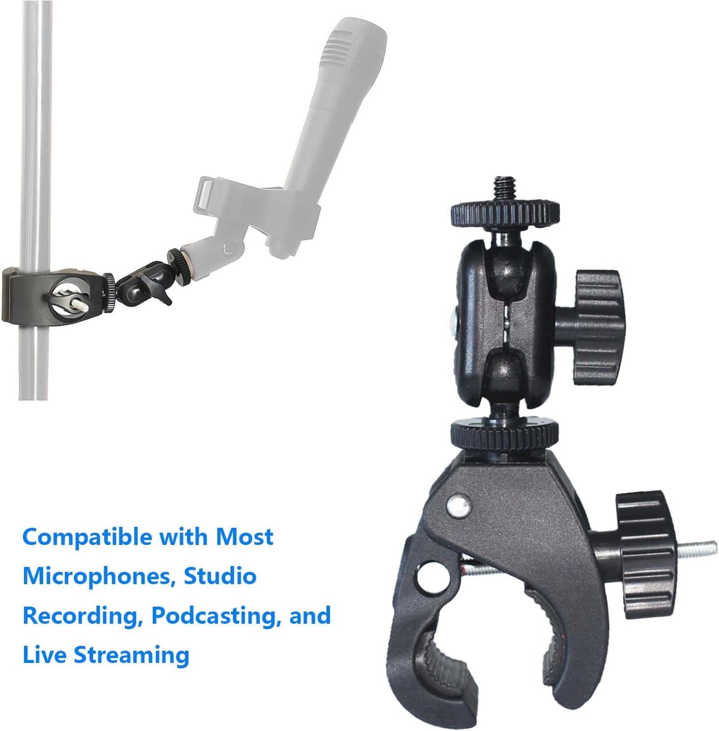 Generic 1/4" Insta360 X5 X4 X3 X2 Bike Handlebar Camera Mount with Screw Camera Clamp,Adapter for Gopro for Hero