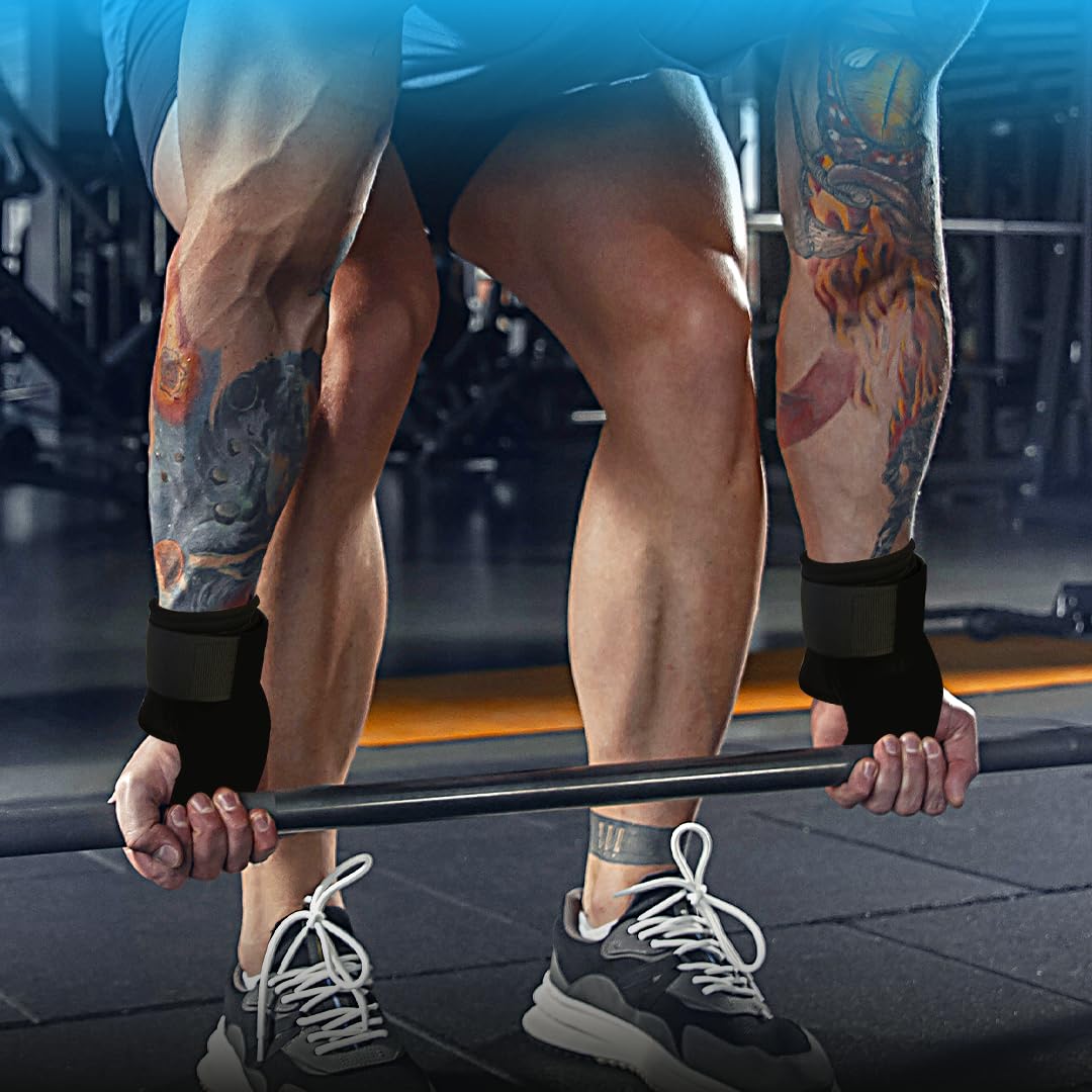 Wrist Straps for Weightlifting, Grip Lifting Straps for Deadlifting and Powerlifting, Weight lifting wrist wraps, Lifting Grip, Adjustable work out wrist straps, Nonslip Lifting Straps for Weight lifting