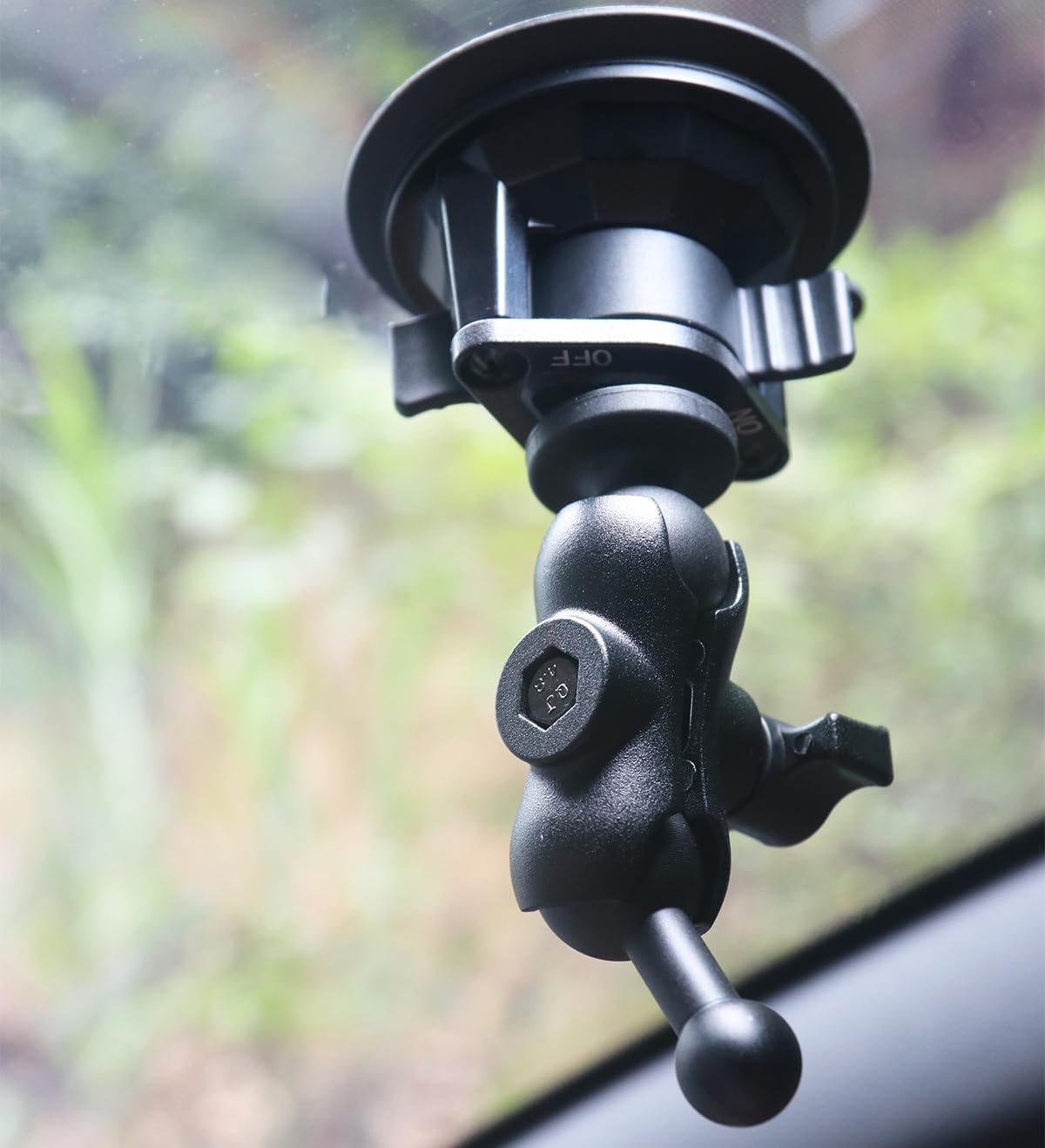 Rigdance 1 inch 17mm 25mm 17mm (2.4" to Ball Adapter for RAM Mounts B Size Double Socket Arm, Compatible with Garmin
