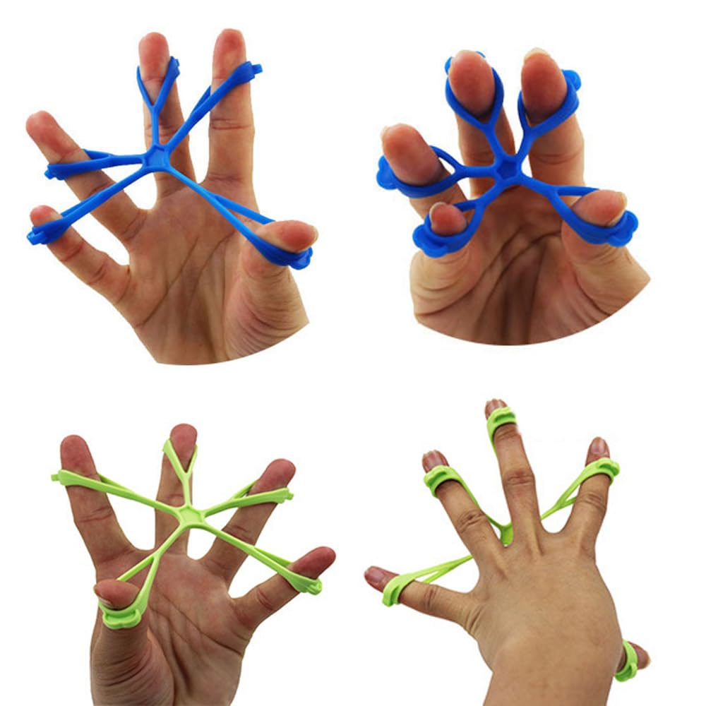 DeaHea 3 Pack Finger Stretcher Finger Exerciser Hand Strengthener Grip Strength Trainer Hand Resistance Bands Finger Extension Elastic Rings Hand Strengthening Extensor 7LB 9LB 11LB Set