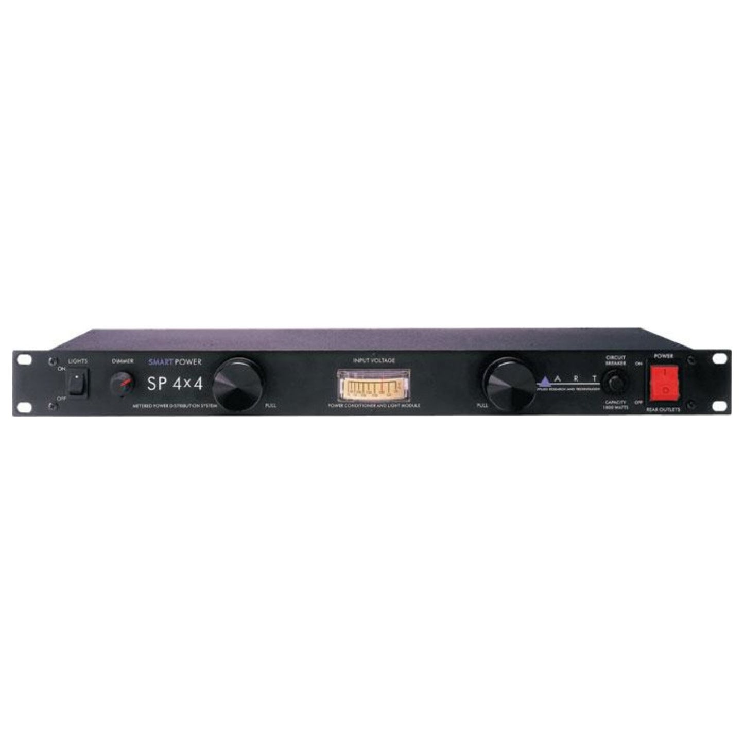 ART SP4x4 Metered Power Distribution System 1800 Watts 1U Rack Mountable with 8 Rear Outputs