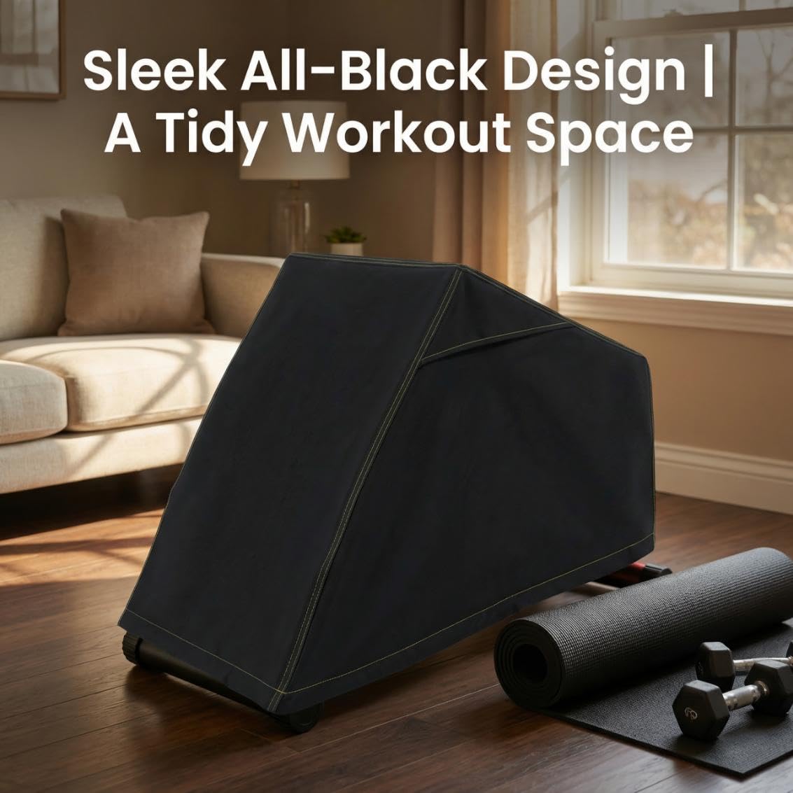 Multi-Functional Weight Bench cover, 66"L x 21"W x 19"H,Suitable for FID fitness chairs and Workout bench of similar dimensions, High-density Oxford fabric, featuring ventilation holes,Black