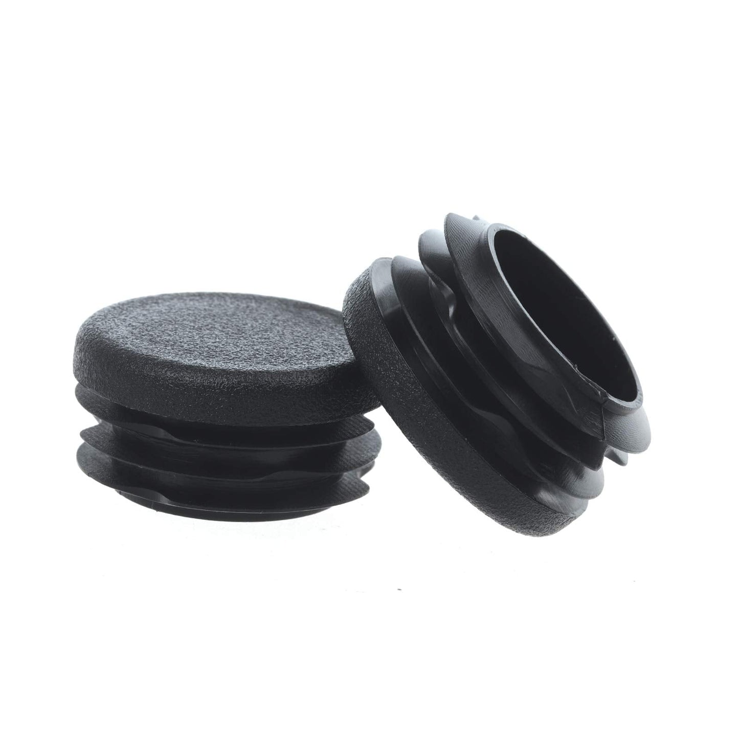 12Pcs Round Plastic Plug, End Caps for Tubing Pipe ID 16-18.4mm & OD 3/4 Inch (20mm), Steel Furniture Foot Table Chair Leg End Insert Plug Cap Covers Protector, Bar Stool Glides, Fence Plugs
