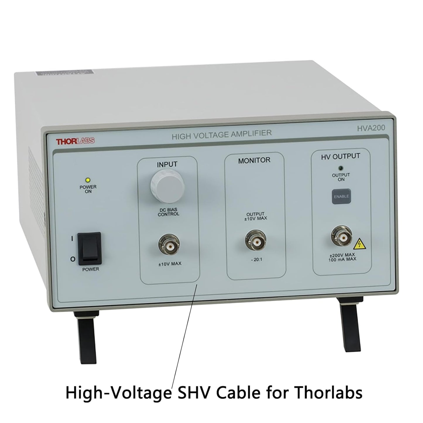HangTon 5kV 5000V 50cm High Voltage SHV RP-BNC Cable for High-Voltage Piezo Amplifier Test Probe Ion Pump Video