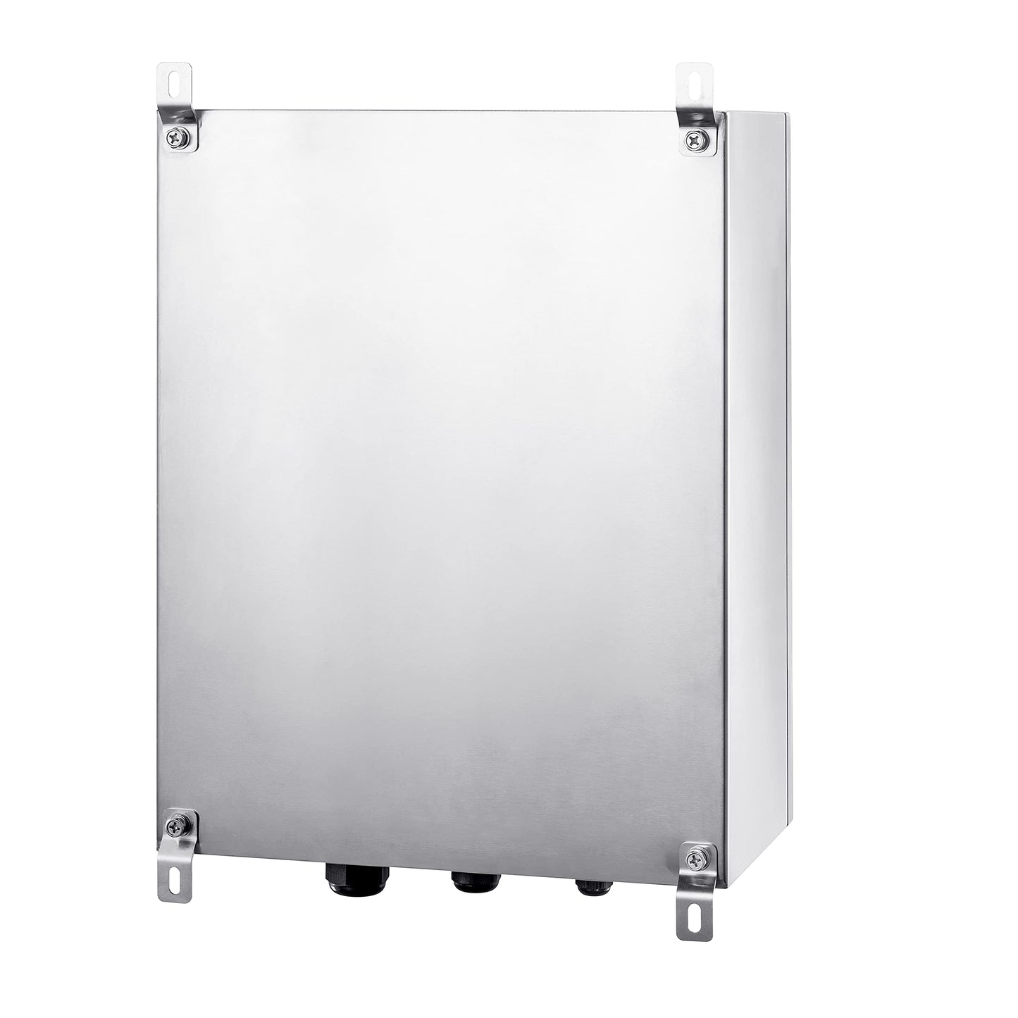 Ordentlich IP65 Weatherproof Stainless Steel Box Wall-Mounted Electronic Equipment Enclosure Box with Mounting Plate and Wall Bracket (20'' x 16'' x 8'')